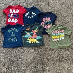 Lightly Used Old Navy size 2T toddler boy graphic t-shirts